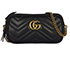 GG Marmont Triple Zip Mini Crossbody Bag, front view